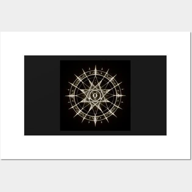 Esoteric Sigil Art design Wall Art by Pikmi